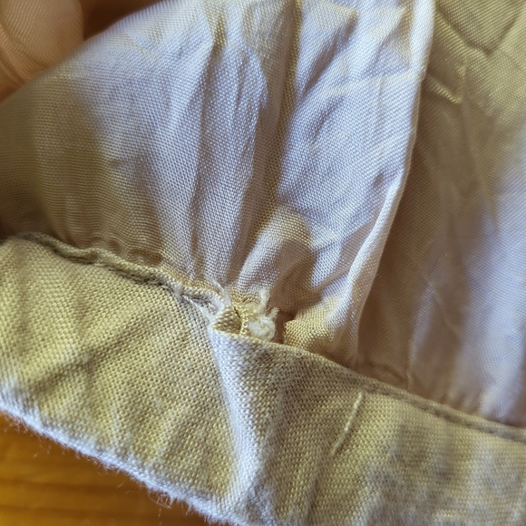 Izod. Linen blend skirt with ruffle. Natural colour. S. - Picture 8 of 8